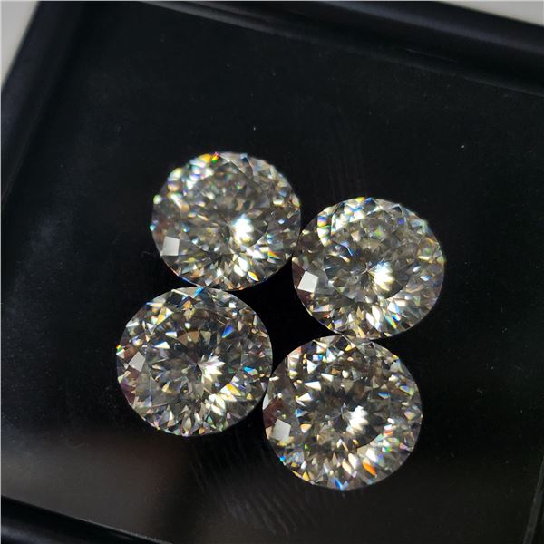 $1000 Pack Of 4 Laser Cut Moissanite Test Like Diamond, Looks Better(10ct)