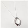 Image 2 : $200 Silver Diamond 18" Necklace