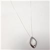 Image 3 : $200 Silver Diamond 18" Necklace