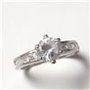 Image 2 : $120 Silver CZ Ring