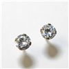 Image 2 : $240 14K  Cz With 14K Silicon Backs Earrings