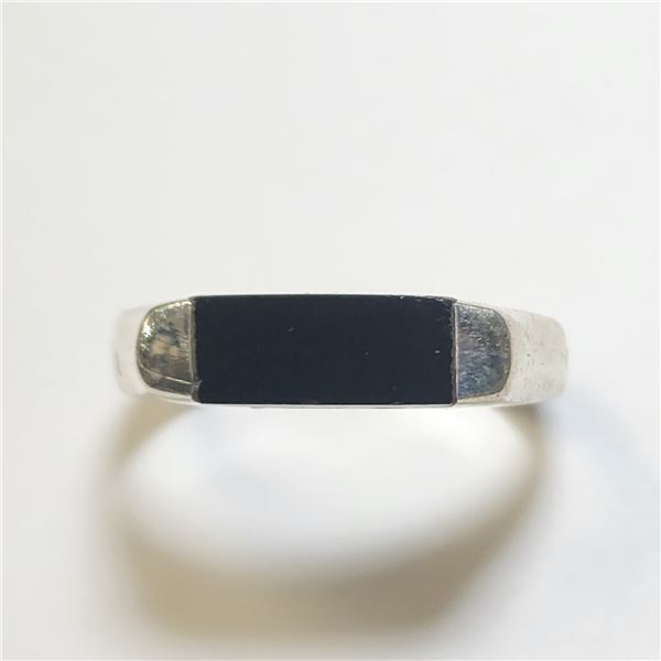 $100 Silver Black Onyx Ring