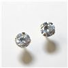 Image 2 : $240 14K  Cz With 14K Silicon Backs Earrings