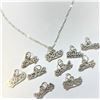 Image 2 : $50 Silver It'S For 1 Pendant And 16" Chain, For Pendant "You Will Get A Random Letter" Necklace