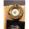 Image 2 : Group of assorted new antique reproduction items: include table clocks/compass decorative pieces ( a
