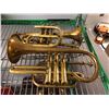 Image 1 : Group of two new antique reproduction brass trumpets