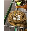 Image 3 : Group of assorted  antique reproduction items includes: wall clocks/ table clocks /binoculars/compas
