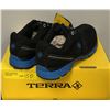 Image 2 : Pair of new Terra Pacer blue lightweight steel toe shoes - size US 9.5 (new in box)