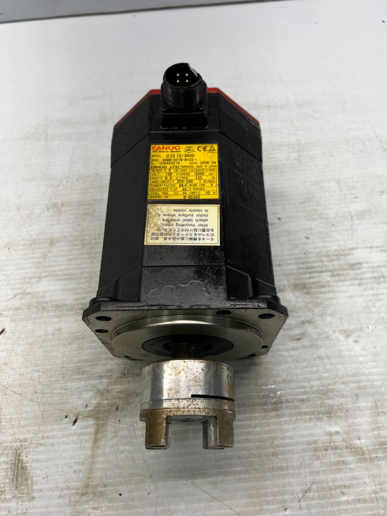 B103 Encoder Fanuc #A06B-0078-B103 AC Servo Motor with Encoder : #A860-2020-T301 ...