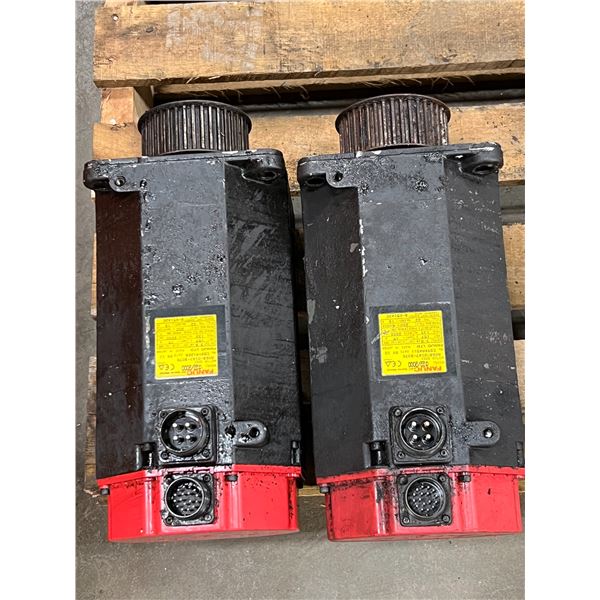 (2) Fanuc #A06B-0147-B076 AC Servo Motors