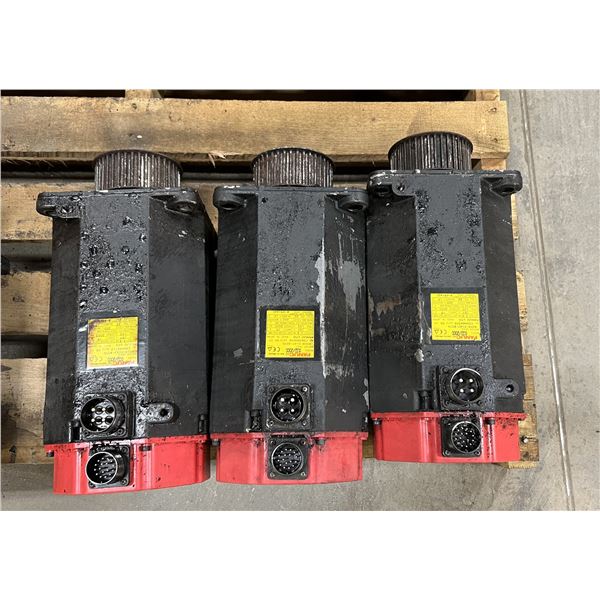 (3) Fanuc #A06B-0147-B076 AC Servo Motors