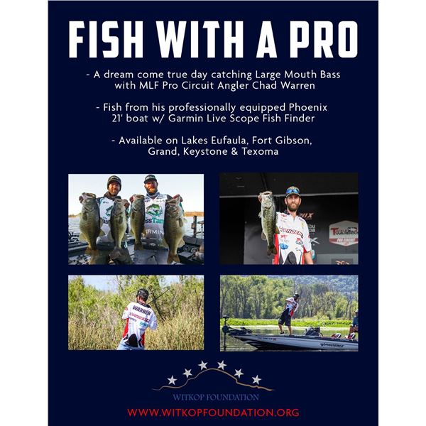 1 Day of fishing with Professional Chad Warren - for 2 people