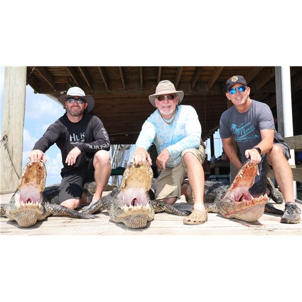 2-Day Alligator Hunt in Abbevill, Louisiana for 2 Hunters