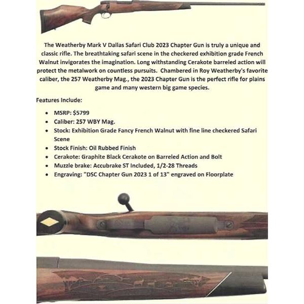257 Weatherby Mark V DSC 2023 Chapter Gun