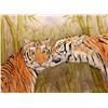 Image 1 : Tiger Kisses - Linda Kukuk Painting