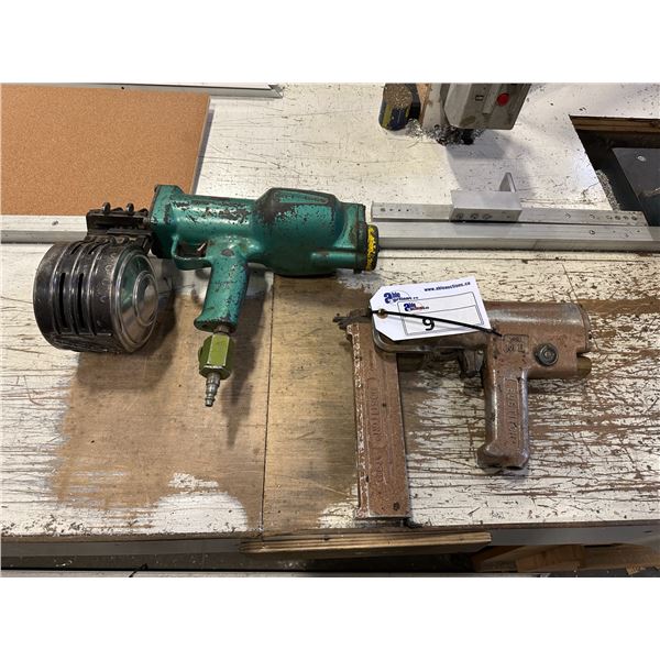 BOSTITCH PNEUMATIC DRUM FED NAILER AND BOSTITCH MII PNEUMATIC STAPLER