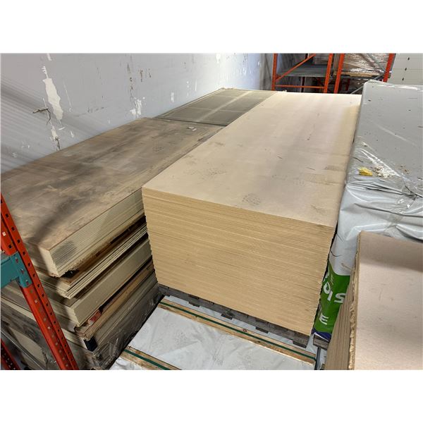 LIFT OF APPROXIMATELY 74 PCS OF 4' X 12' SMART CORE WOOD FIBER PANELS