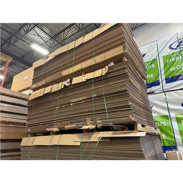 LIFT OF APPROXIMATELY 110 PCS OF 4' X 8' PACKING CARDBOARD