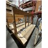 Image 2 : MOBILE WOOD A-FRAME PRODUCT STORAGE CART