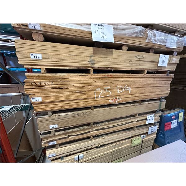 LIFT OF APPROXIMATELY 35 PCS OF 4' X 8' X 1/2  PLYWOOD SHEETS