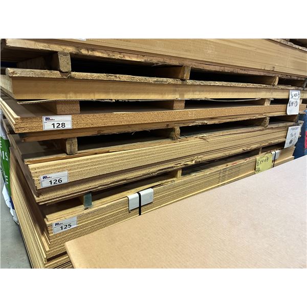 LIFT OF APPROXIMATELY 11 PCS OF 4' X 8' X 9/16" PRESS BOARD