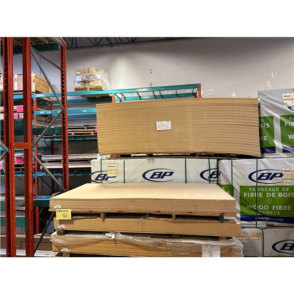 LIFT OF APPROXIMATELY 21 PCS OF 4' X 8' X 1/4  MDF BOARD