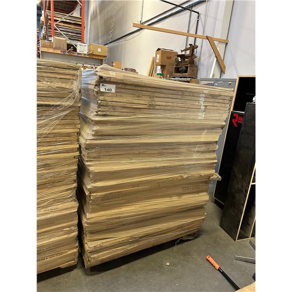 PALLET OF APPROXIMATELY 54 ALUMINUM FRAMED 4' X 4' WHITEBOARDS