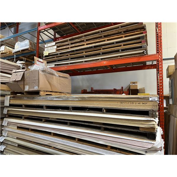 LIFT OF APPROXIMATELY 12 PCS OF 4' X 12' UNFRAMED ALUMINUM/FOIL BOARDS