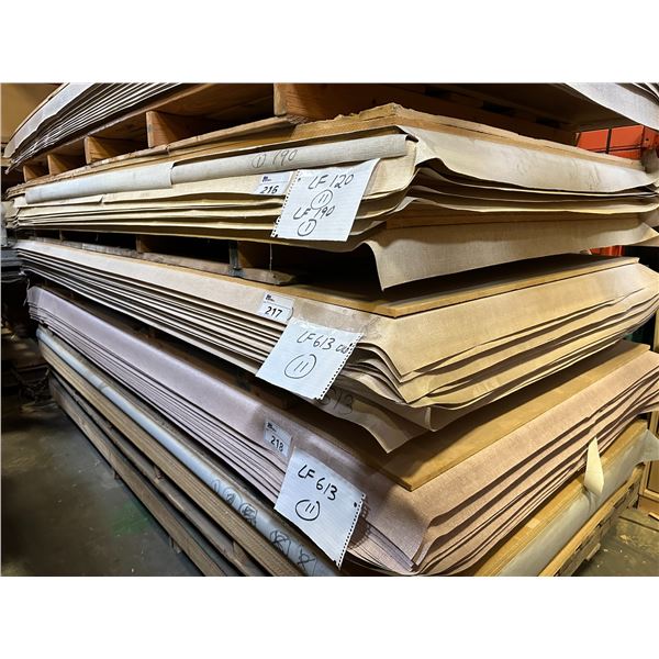 LIFT OF APPROXIMATELY 11 PCS OF 4' X 10' UNFRAMED PIN BOARD