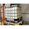 Image 2 : WHITE INDUSTRIAL 1000L LIQUID STORAGE CONTAINER AND CONTENTS OF COLD PRESS PVA ADHESIVE (HALF FULL)