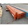 Image 2 : LOT OF 8 INDUSTRIAL PALLET RACKING 11.5' CROSS BEAMS