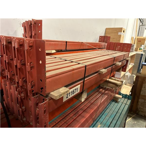 LOT OF 23 INDUSTRIAL PALLET RACKING 5' CROSS BEAMS