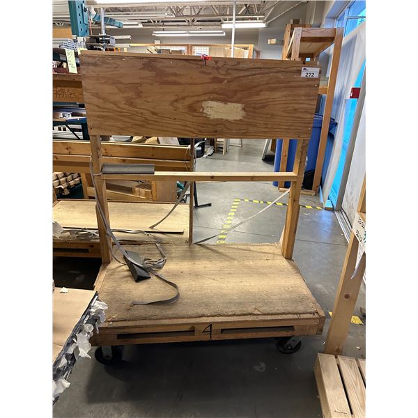 MOBILE WOOD PANEL CART