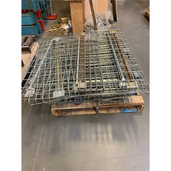 4 PALLETS OF METAL MESH DECKING