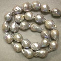 12x10 MM BAROQUE AKOYA PEARL STRAND - 16 INCHES