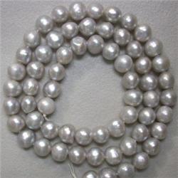 6.5-6 MM GRAY JAPANESE AKOYA PEARL STRAND - 16 INCHES