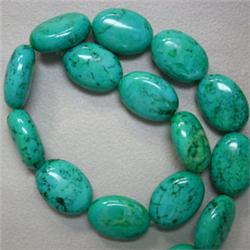 18x13 MM STABILIZED TURQUOISE STRAND - 16 INCHES