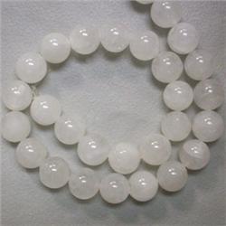 10 MM FROSTED QUARTZ STRAND - 16 INCHES