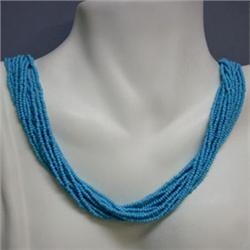 2 MM STABILIZED TURQUOISE STRANDS - TEMPORARY CLOSING - 20 INCHES