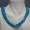 Image 1 : 2 MM STABILIZED TURQUOISE STRANDS - TEMPORARY CLOSING - 20 INCHES