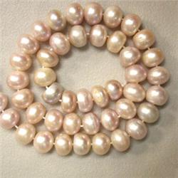 9x6.5 MM FRESH WATER PEARL STRAND - 16 INCHES