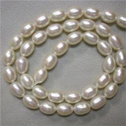 8x6 MM APPROX FRESH WATER PEARL STRAND - 16 INCHES