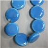 Image 1 : 20 MM COIN SHAPED CERAMIC BEADS STRAND 16 INCHES