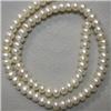 Image 1 : 4 MM FRESH WATER PEARL STRAND - 16 INCHES