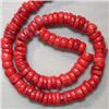 Image 1 : 9 MM BAMBOO CORAL RONDELLES STRAND 16 INCHES