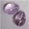 Image 1 : 20x15 MM PAIR OF AMETHYST BRIOLLETES - FULL DRILLED - INCLUDED