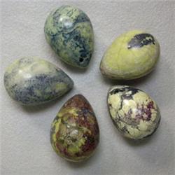 120 CTS LOT OF AFRICAN TURQUOISE BRIOLLETES 20x15 MM