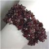 Image 1 : 32 MM WIDE - GARNET CHIPS STRECH BRACELET