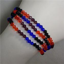 4 MM FOUR MULTICOLOR SYNTHETIC QUARTZ STRECH BRACELET