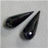 Image 1 : 20 CTS PAIR OF CUBIC ZIRCONIA BRIOLETTE 18x7 MM - TOP DRILLED